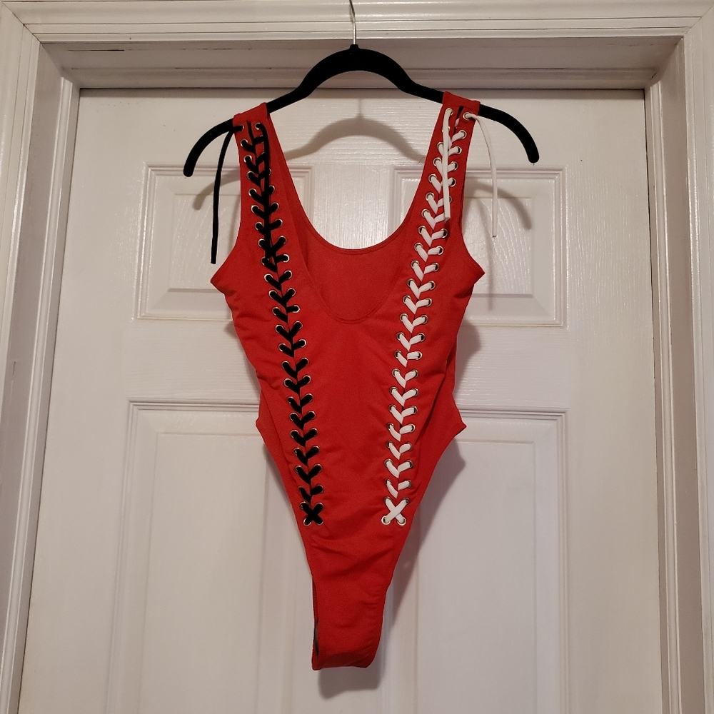 Icon Swim Red Swimsuit